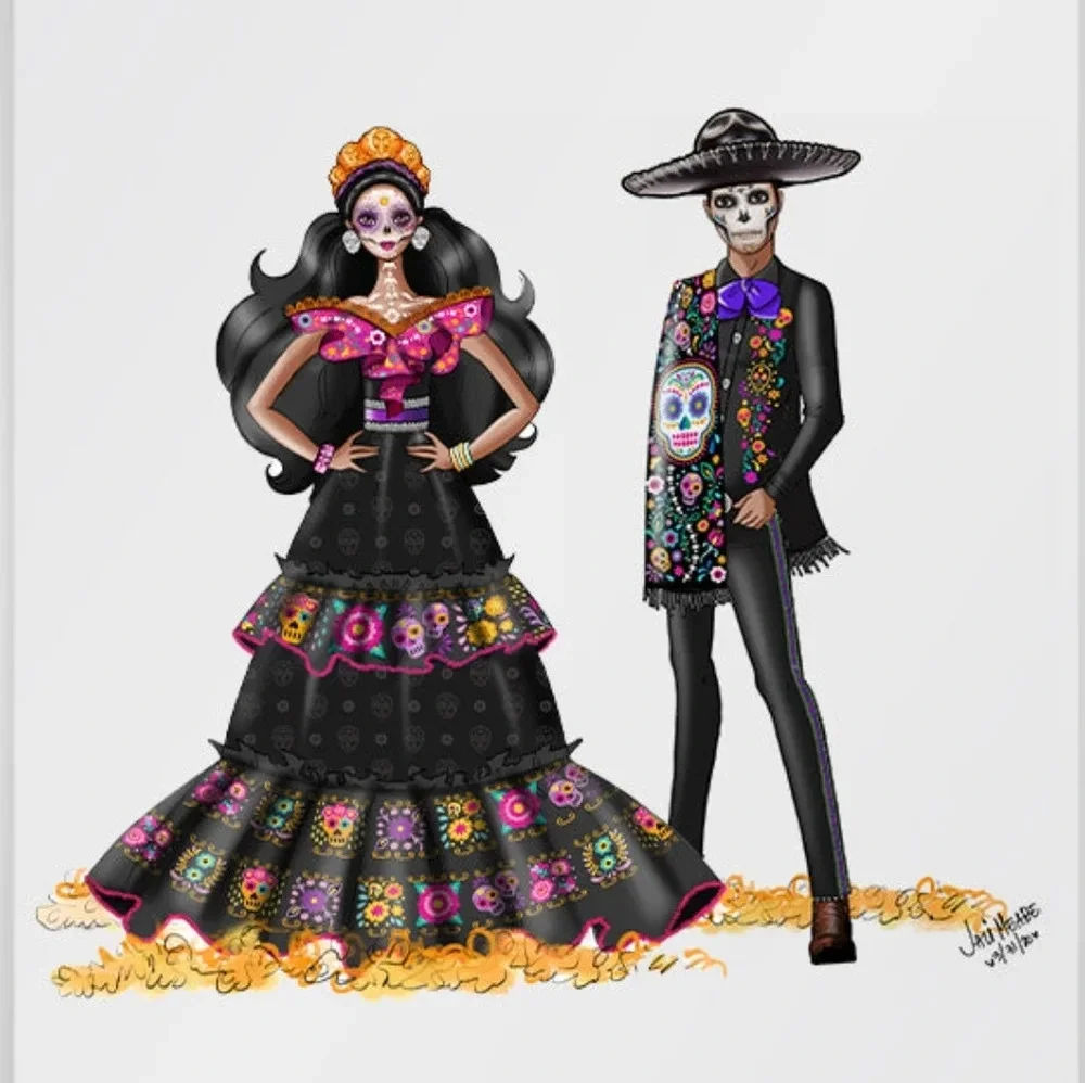Barbie Dia De Los Muertos 2021 Doll NRFB Mattel Day Of The Dead Collector - Picture 8 of 9
